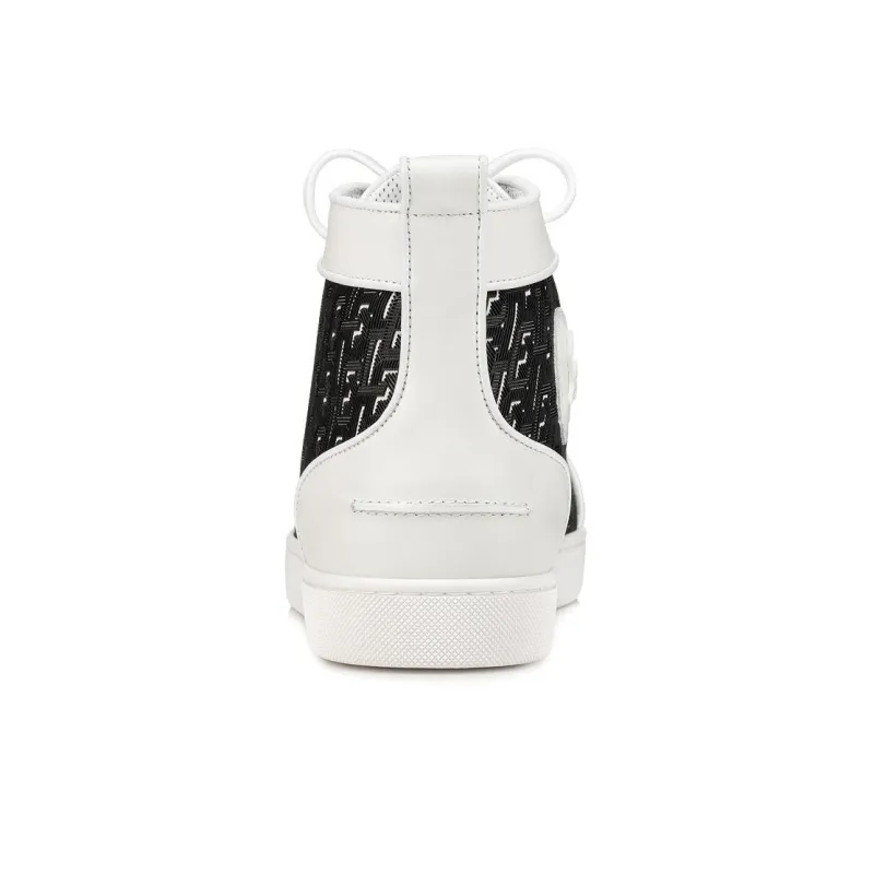 CL LUBOTING High Top Skateboard Shoes Men's White-3