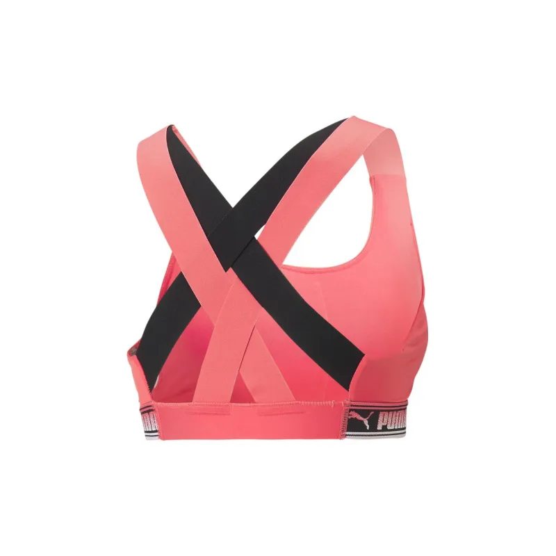 PUMA Mid Impact Feel Mid Impact Feel It Bra Sports Underwear Women's Pink-1