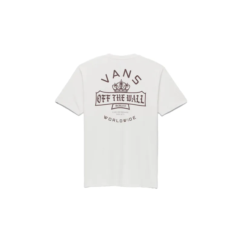 Vans Checkerboard Society T-Shirts Unisex White-1