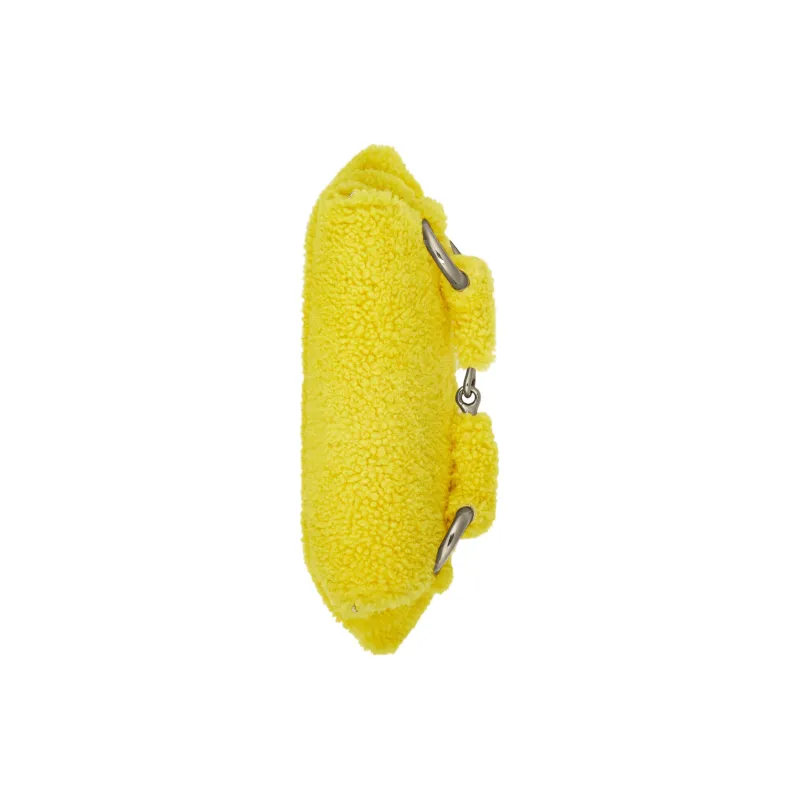 GUCCI Horsebit 1955 Wool Handbag Shoulder Bag Medium Size Women's Yellow-6