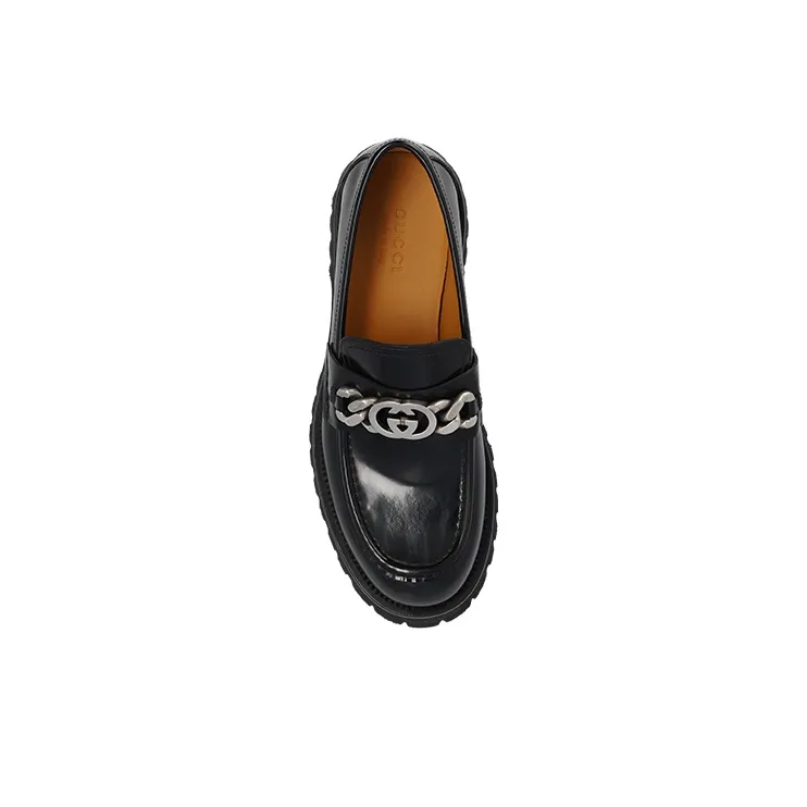 GUCCI Loafer 'Interlocking G Black'-4