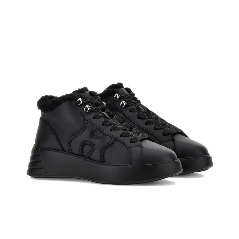 HOGAN Rebel Hi-top Leather Sneakers-2