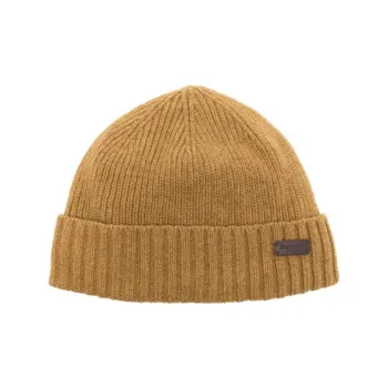 BARBOUR Logo-patch Ribbed Beanie