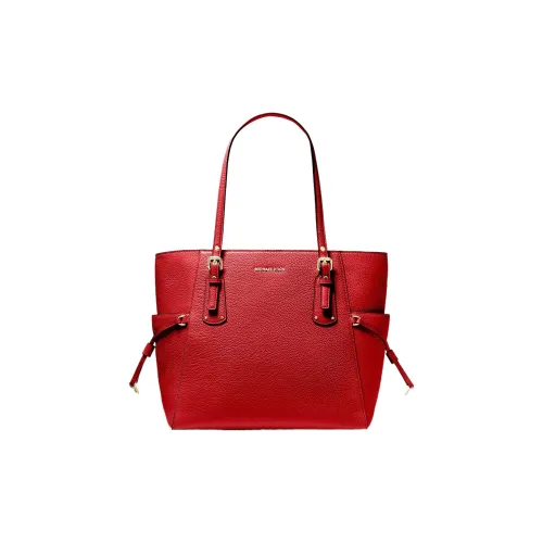 MICHAEL KORS Voyager Leather stayhomewithbags Bag Shopping Bag Shoulder Bag Handbag Small Size Women's Red