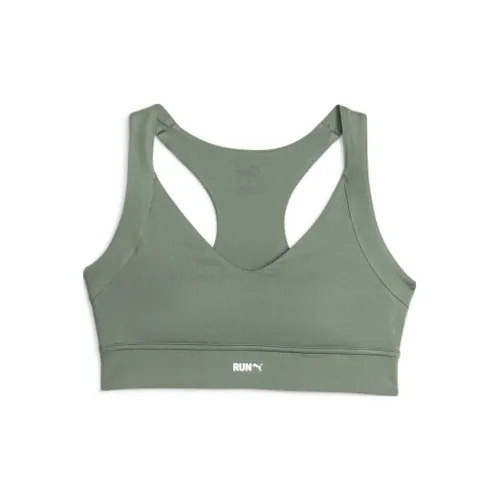 PUMA Women's RUN HIGH IMPACT BRA Sports Underwear Women's Green