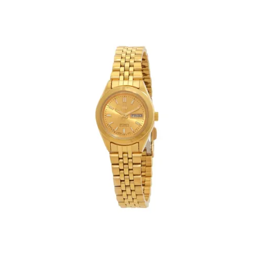 SEIKO Automatic Mechanical Movement Stainless Steel Strap Watch Women's Watch Gold Dial SESYMH54J1