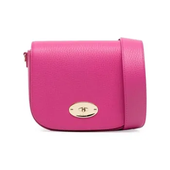 Mulberry Darley Calfskin Shoulder Bag Crossbody Bag Small Size Women's Magenta