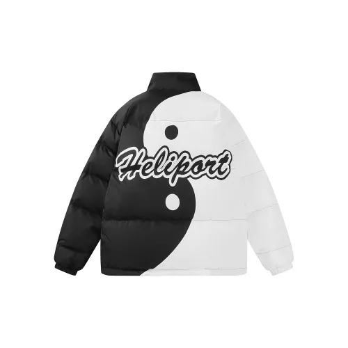 HELIPORT Down Jackets Unisex Black/White