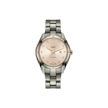 RADO Automatic Mechanical Movement Women's Watch 36mm Pink Watch Dial Ceramic Watch Case Ceramic Strap