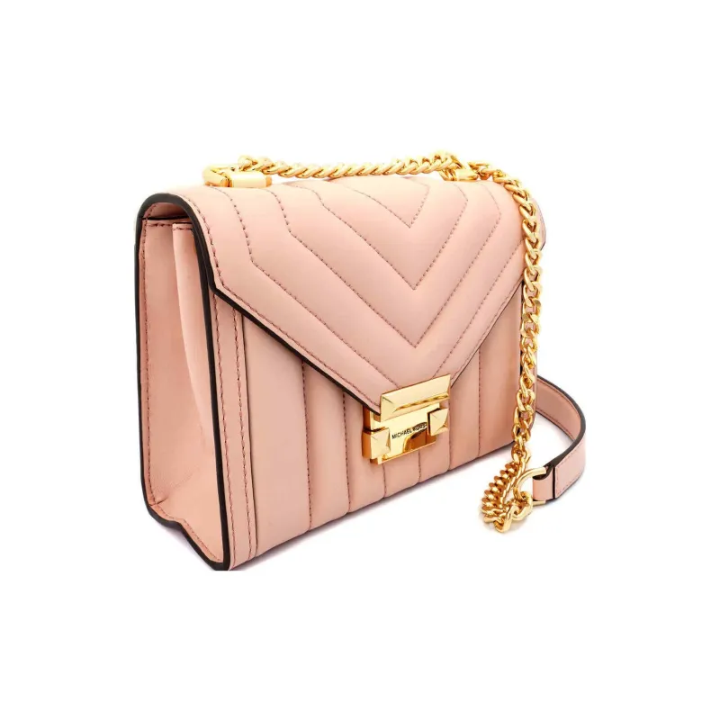 MICHAEL KORS Leather Shoulder Bag Crossbody Bag Small Size Women's Pink-2