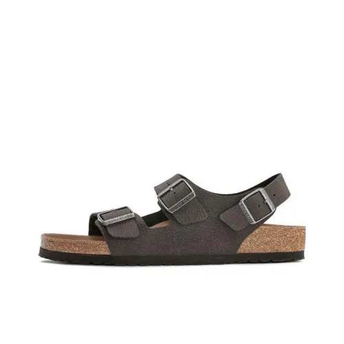 Birkenstock Beach Sandals Men's Gray Black Narrow Fit