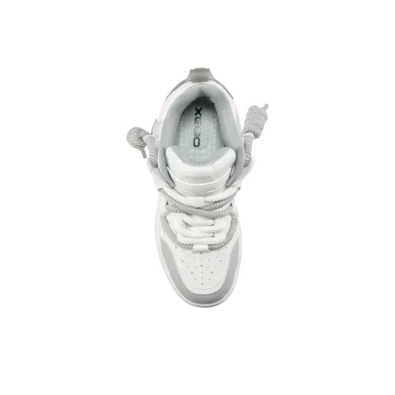 XIANGGUAN Skateboard Shoes Unisex Low Top White/Black/Beige/Green/Gray-26