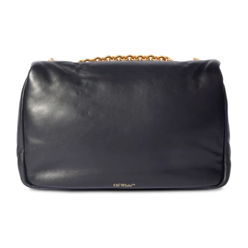 OFF-WHITE Jitney Logo Plaque Puffer Shoulder Bag-3