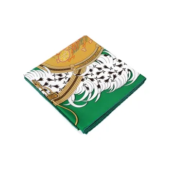 HERMES Silk Scarves Women's Green