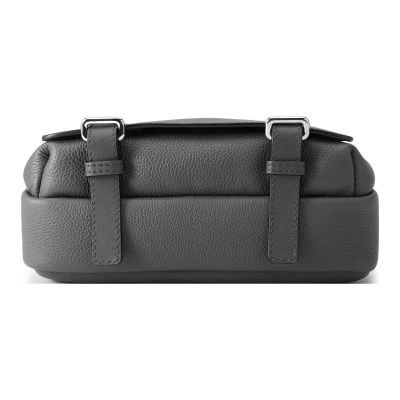 LOEWE Military Messenger Bag In Soft Grained Calfskin Xs Anthracite-4
