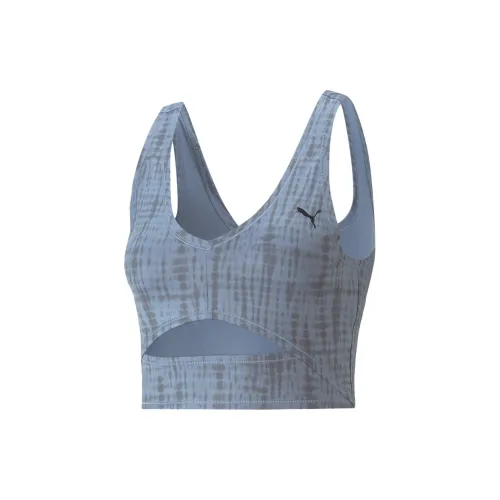 PUMA Studio Crop Sports Vest Women's Blue