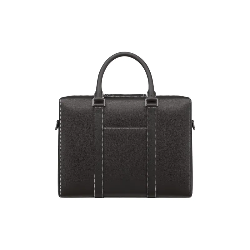 DIOR Lingot Grained Calfskin Portable One Shoulder Crossbody Briefcase Regular Men's Black-2