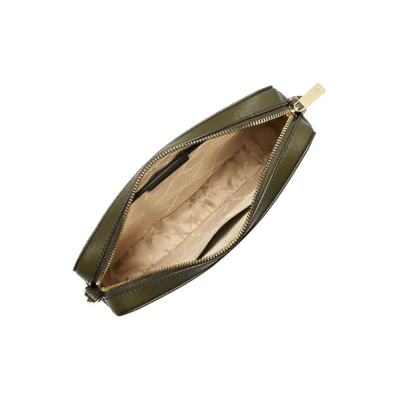 MICHAEL KORS Jet Set Leather Camera Bag Shoulder Bag Crossbody Bag Large Size Women's Olive Green-1