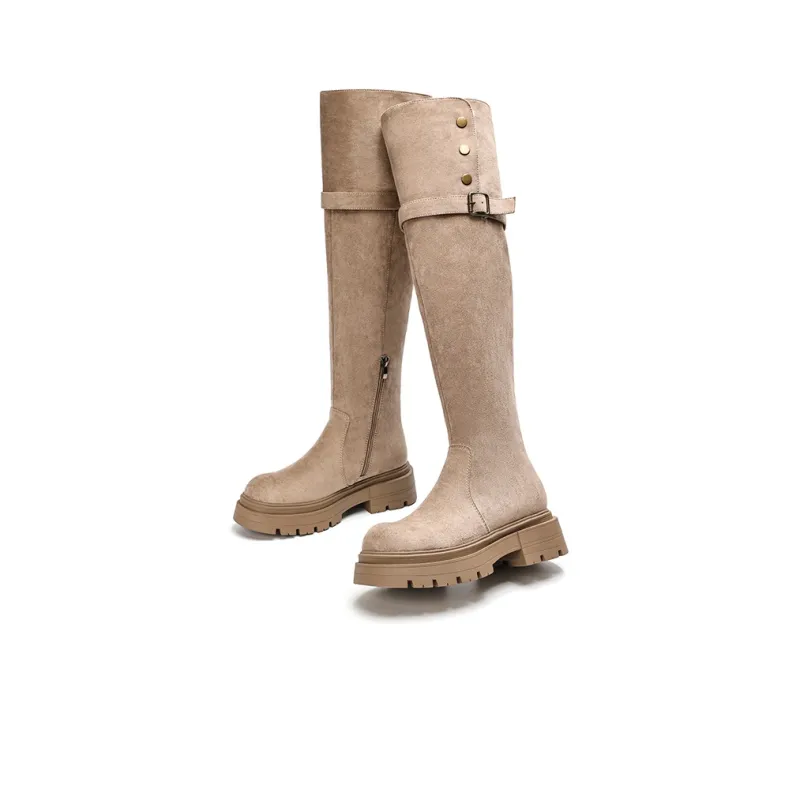 EBLAN Knee-high Boots Women's Umber-19