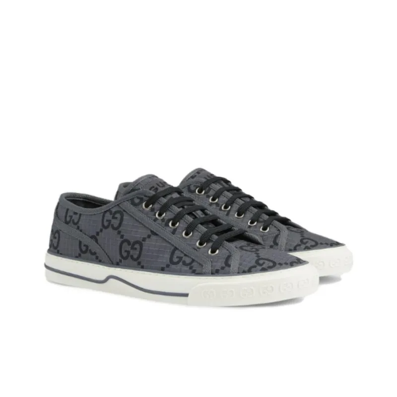 GUCCI Tennis 1977 'GG Monogram Grey Black'-2