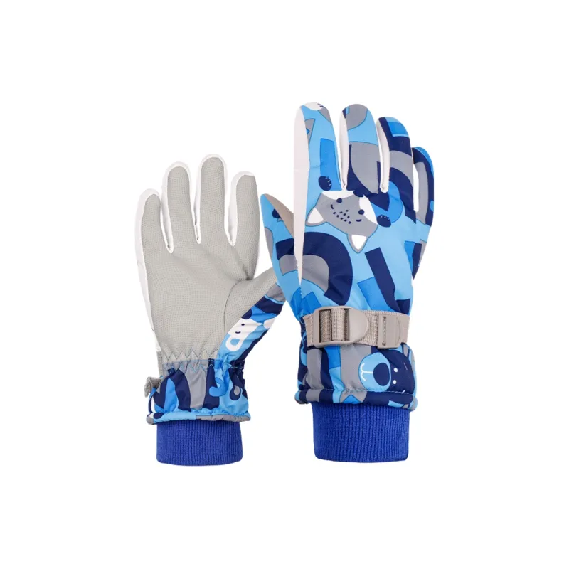 PRIMITIVE WOLF Skiing Mittens Unisex-6