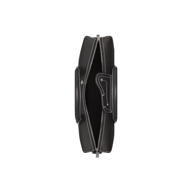 DIOR Lingot Grained Calfskin Portable One Shoulder Crossbody Briefcase Regular Men's Black-3