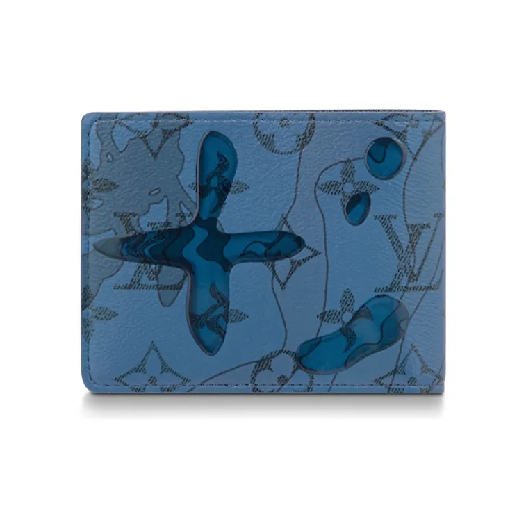 LOUIS VUITTON Slender Wallet Abyss Blue-2