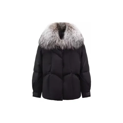 JZ. ANNAKRO Down Jackets Women's Plain Black