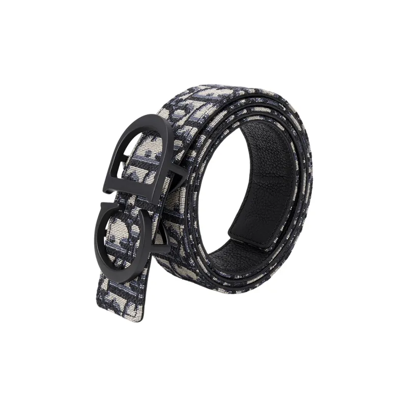 DIOR 0blique Homme Logo Buckle Belt-2