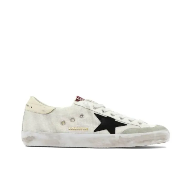 Golden Goose Super Star Nylon White Black Beige-1