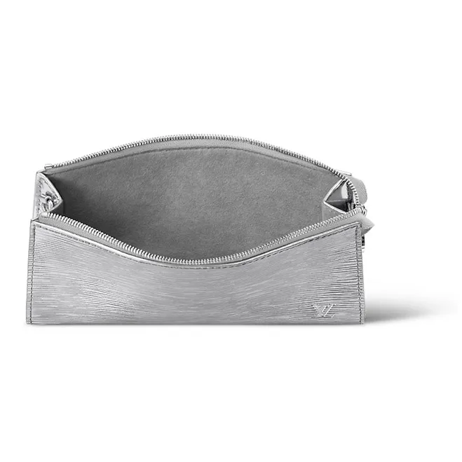 LOUIS VUITTON Pochette Accessories Silver-3