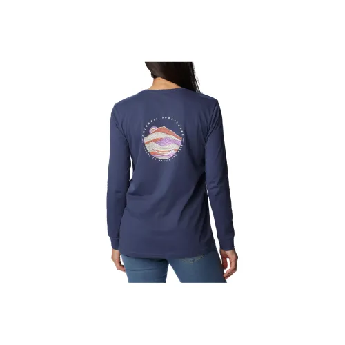 Columbia North Cascades T-Shirts Women's Navy Blue