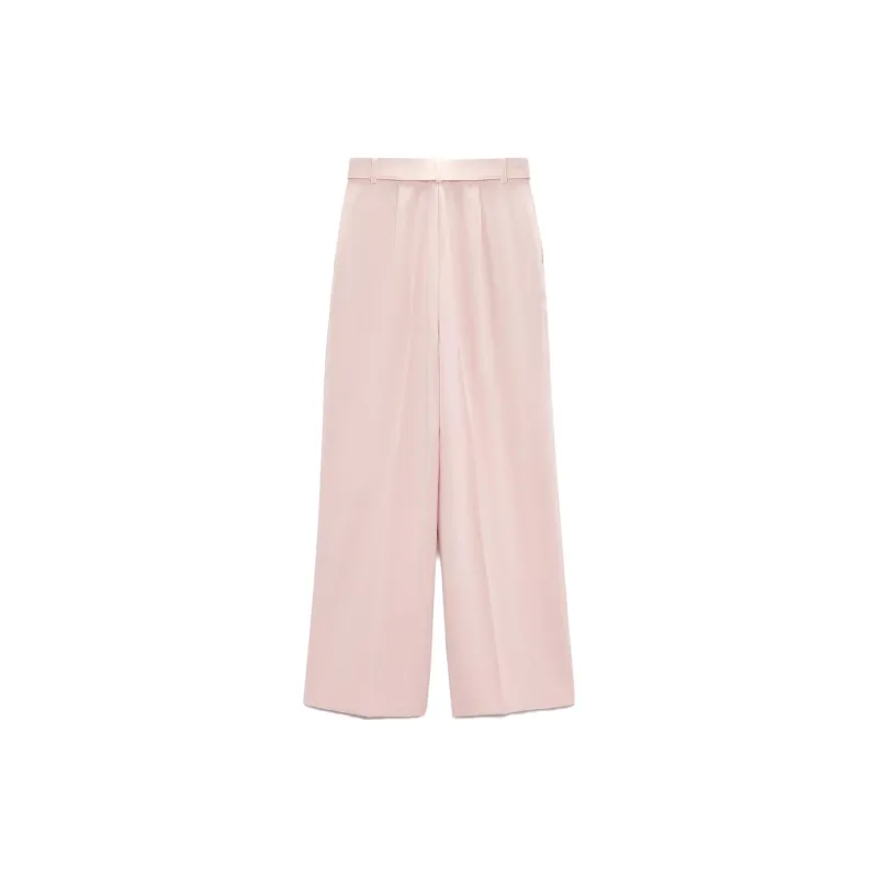 ZARA Casual Pants Women's Light Pink Red-1