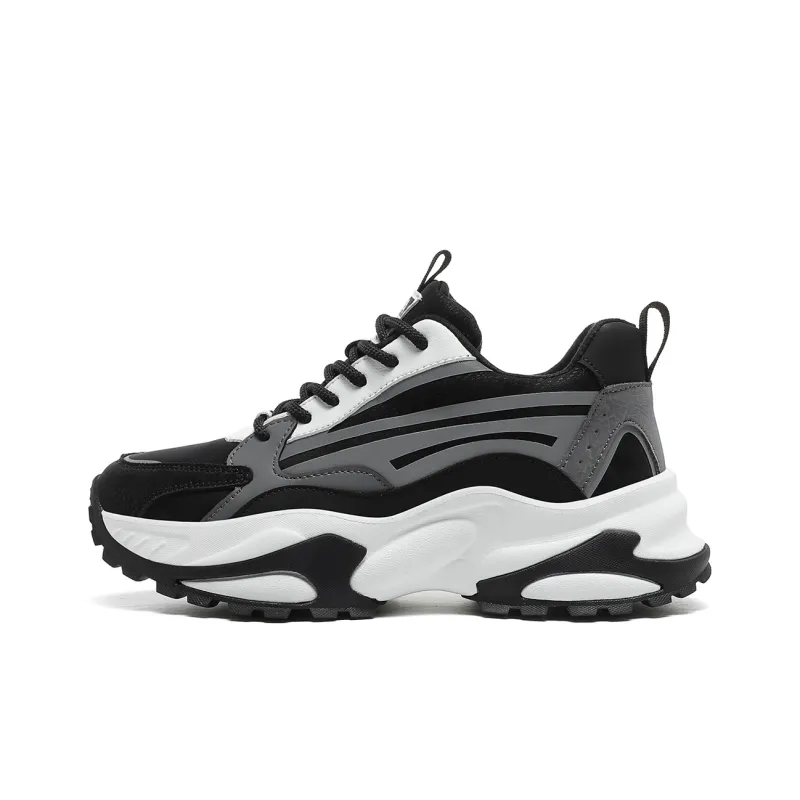 CEDAR HAN Couple Shoes Cushioning Anti-Slip And Wear-Resistant Low-Top Chunky Sneakers Unisex-9