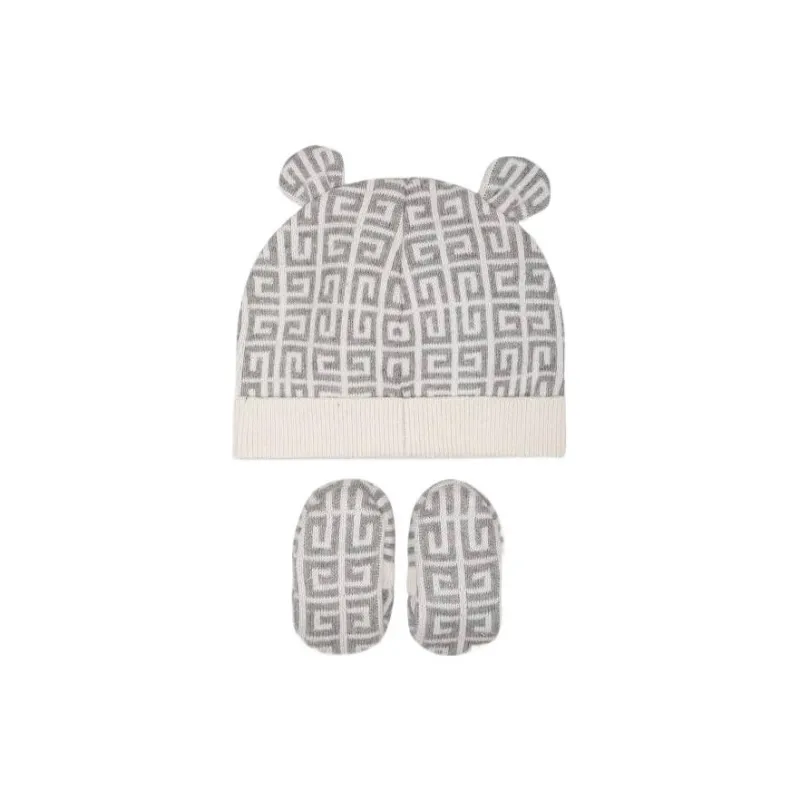 GIVENCHY Cotton Beanies Baby Gray-1