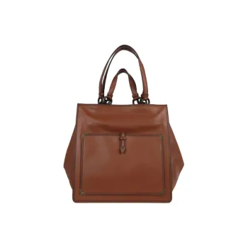 Bottega Veneta Leather Tote Bag Shopping Bag Shoulder Bag Handbag Regular Women's Brown