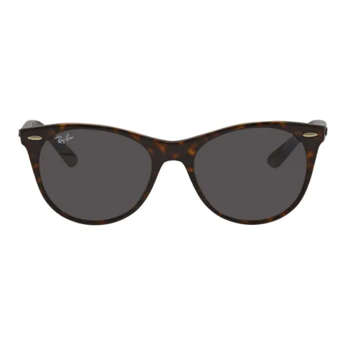 RayBan Acetate Irregular Shape Sunglasses Unisex Brown