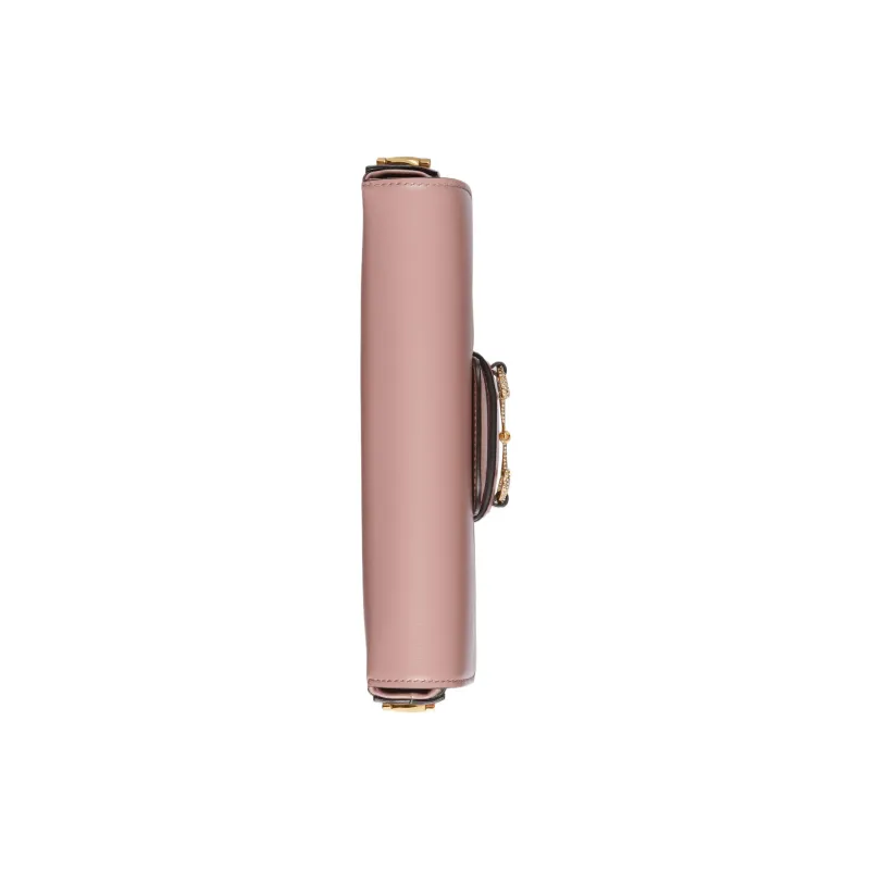 GUCCI Horsebit 1955 Leather Crossbody Bag, Shoulder Bag Mini Women's Light Pink-4