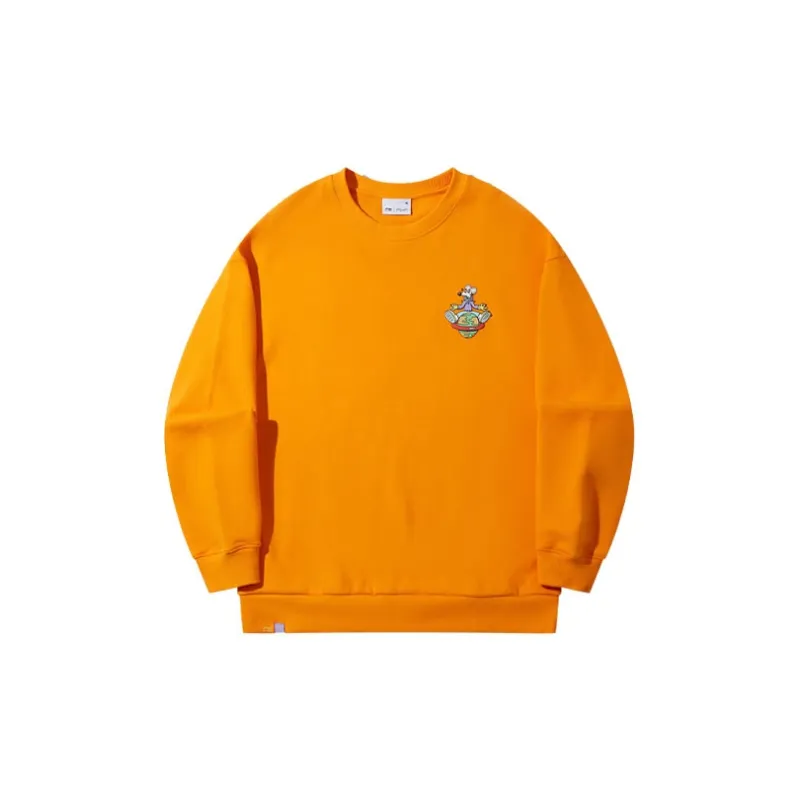 LiNing x Steven Harrington Skateboard Collection Sweatshirt Unisex Marigold Orange-1