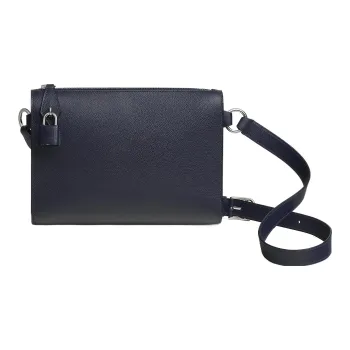 HERMES Evergrain Calfskin Shoulder Bag Crossbody Bag Regular Women's 2Z Bleu Nuit Midnight Blue