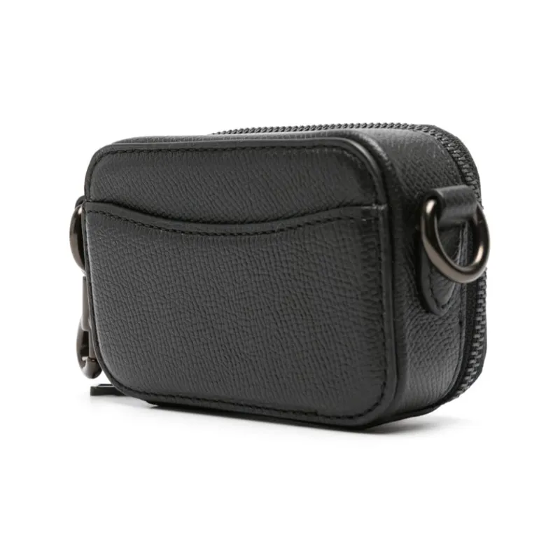 COACH Cow Leather Crossbody Bag Men's Obsidian Black-1