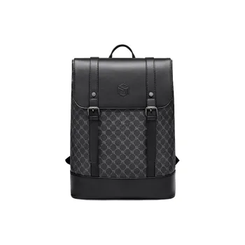 MashaLanti PVC Laptop Backpack Regular Men's Black