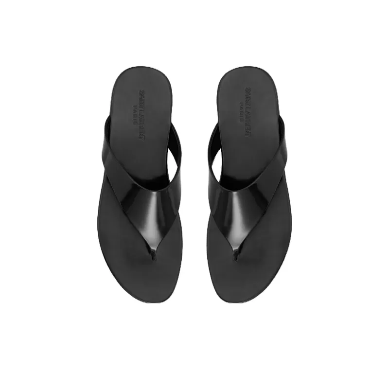 SAINT LAURENT Kouros Leather Sandals-4