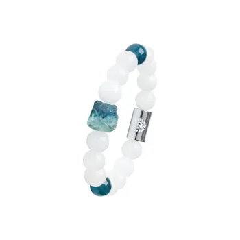 Rastaclat Chalcedony Small Lion Chinese Style Jade Bracelet Unisex
