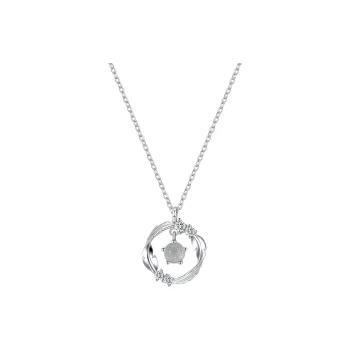 Lady Go Colored Glaze Jade Necklaces Women's