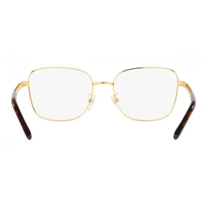 TORY BURCH Metal Square Eyeglass Frames Unisex Gold-2