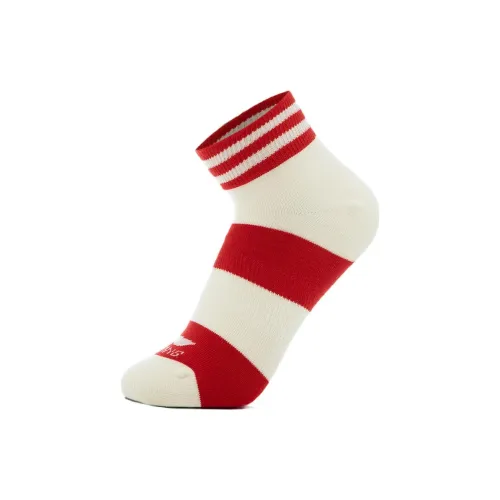 LiNing China Cultural Collection Sports Lifestyle Collection Ankle Socks Unisex 1 Pack Red White Stripes