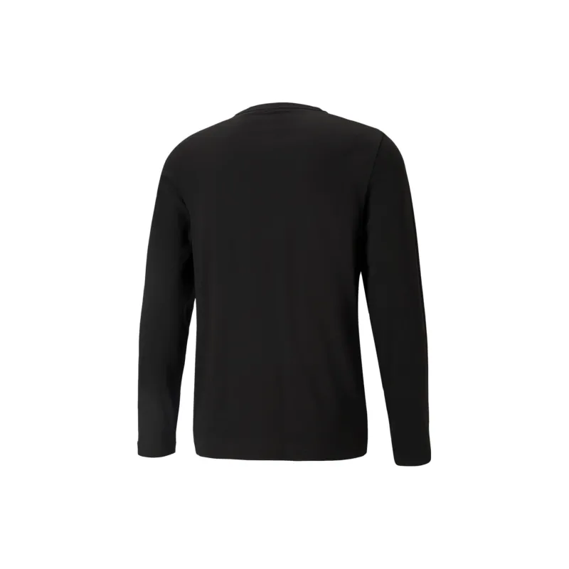 PUMA T shirt À Manches Longues Essentiels Pour Homme T Shirt Men's Black-1
