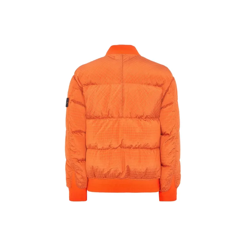 STONE ISLAND Metal Nylon Series FW23 Down Jacket Men's Dragon Shrimp Red-1