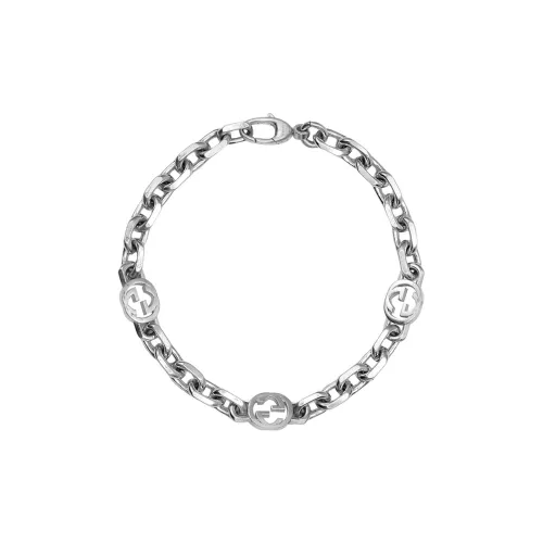 GUCCI Interlocking G chain bracelet in 925 sterling silver